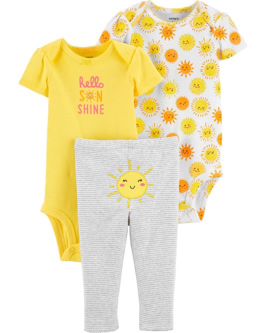 Conjunto 3 peças Carter's Solzinho